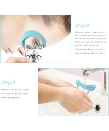 TsoLay 2X Soft Silicone Eye Wash Cups Eyes Cleaner Flushing Rinse Cups Resuable Bath Eyewash Cups - Buy Online on SooperMarket.com