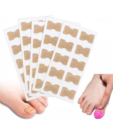 Ingrown Toenail Correction Stickers, Elastic Patch Curved Toenails Brace Stickers, Professional Toenail Tool, to Relieve Nail Groove and Correct Curl Nail, 50PCS