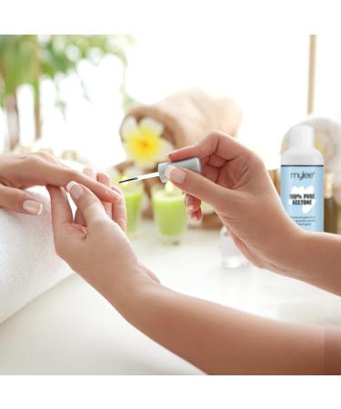 Mylee 100% Pure Acetone Gel Nail Polish Remover for UV/LED Gel Soak Off Removes All Types of Nail Polish Gel Polish Acrylic Gels Nail Tip & Glue (2x 300ml) 300 ml (Pack of 2) - Buy Online on SooperMarket.com