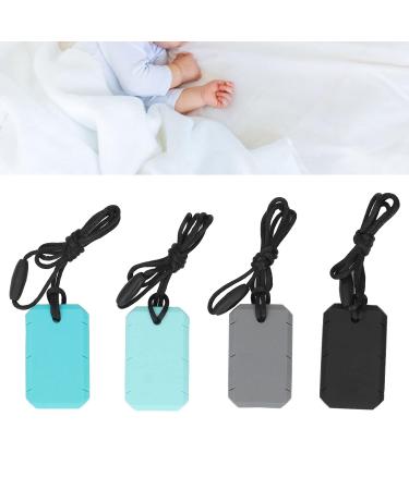 Sensory Chew Necklace Set - 4 Soft Food Grade Silicone Pendants for Kids and Adults - Buy Online on SooperMarket.com