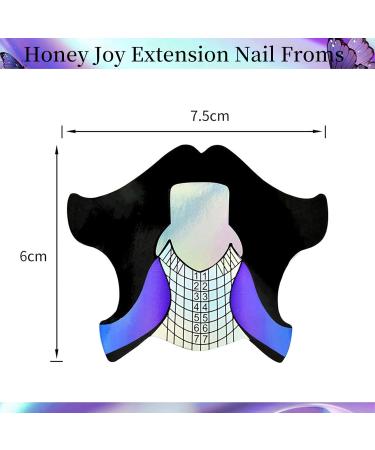 100pcs Reusable Sticky Nail Forms for Builder Gel & Acrylic Nails - Self-Adhesive Sturdy Nail Extension Molds | NTF050 - Buy Online on SooperMarket.com