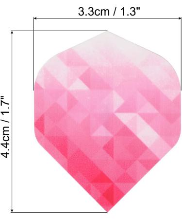 Pack of PATIKIL Dart Flights - Geometric Style in Pink White | Darts Accessories for Soft Tip & Steel Tip | Replacement Parts for Enhanced Gameplay - Buy Online on SooperMarket.com