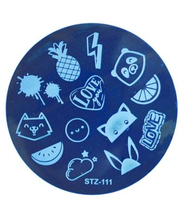 Nail Stamping Plates Animal Template Round DIY Nail Art Image Stamping Plates Geometric Manicure Printing Stencil Tools