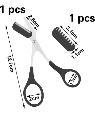 Professional Eyebrow Scissors for Men | Precision Trimmer & Comb for Perfect Eyebrows - Buy Online on SooperMarket.com