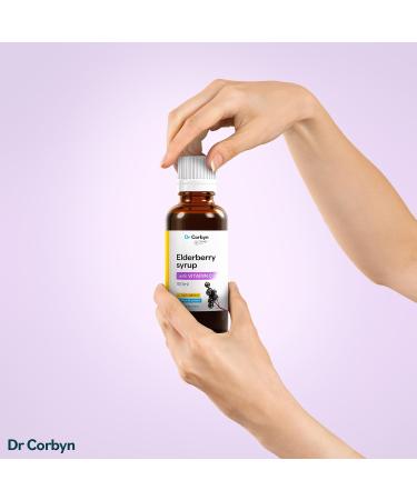 Dr Corbyn Elderberry Syrup with Vitamin C - 100ml | Sambucus Nigra for Immune Support | Alcohol-Free & No Added Sugar - Buy Online on SooperMarket.com