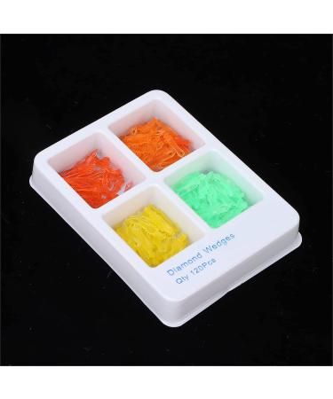 120pcs Dental Wedges Set 4 Sizes Plastic Poly Wedges with Holes for Dental Clinics | International Shipping Available - Buy Online on SooperMarket.com
