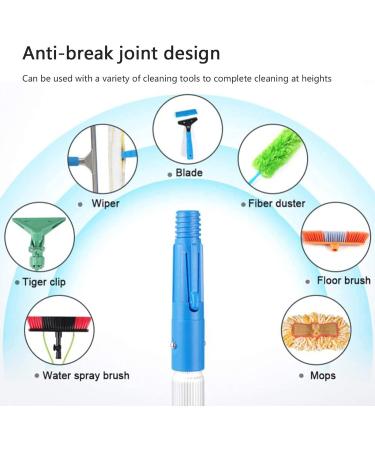 photovoltaic cleaner window cleaning pole 4-12M Water/Hose Fed Pole Cleaning Brush Equipment Window Cleaning Brush Equipment Photovoltaic Panel Cleaning 30cm Brush Head 7m 55cm Brush Head 11M/36FT - Buy Online on SooperMarket.com
