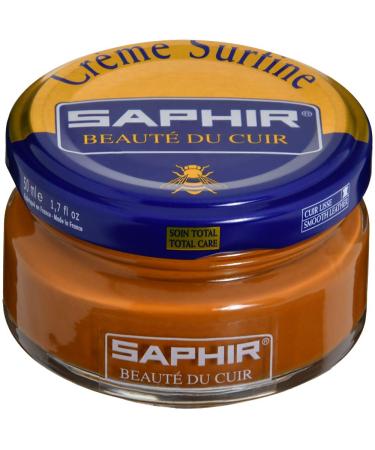 SAPHIR Cream Surfine Shoe Polish 50 ML (03) Light Brown