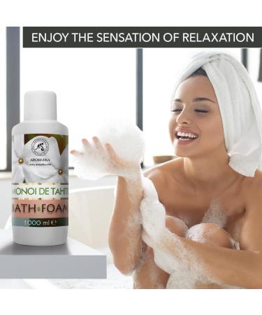 Monoi de Tahiti Bath Foam 1000ml - Luxury Aromatherapy & Spa Relaxation - Body Care & Bubble Baths - Buy Online on SooperMarket.com