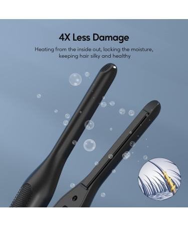 Terviiix Mini Flat Iron for Short Hair & Edges - 310 Inch Ceramic Straightener for Men, Fast Heat, Dual Voltage - Buy Online on SooperMarket.com