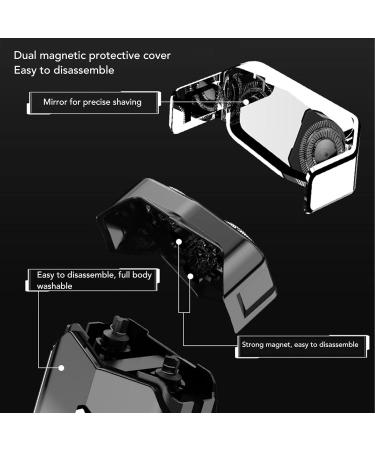 Beard Trimmer with Zinc Alloy Shell Dual Head Design Hair Clipper for Men Full Body Washable Travel Portable IPX7 Waterproof - Buy Online on SooperMarket.com