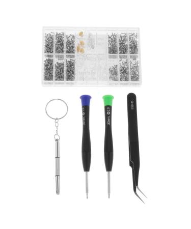 Magidal glasses repair set nasal cushion replacement various small screws with a compact box eye glass repair tool for glasses glasses