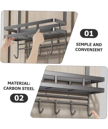 Cabilock Storage Rack Clothes Hanger Door Shelf Hooks for Door Towel Hanger Ordinary Hook Coat Rack Outdoor - Buy Online on SooperMarket.com