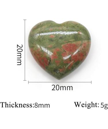 Natural Crystal Rough Natural Crystal Rough 2PCS Natural Rose Quartz Crystal Love Heart Home Decoration ChakraReiki Gemstone Agate Specimen Pecimen Gift Exorcise Evil Spirits Money Drawing (Color : L 20X20X8mm Zebra Stone - Buy Online on SooperMarket.com