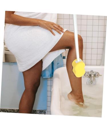 Mikinona Long Handle Bath Sponge Shower Scrubbing Brush Massaging Showerhead Men Body Wash Sponges for Bathing Shower Scrub Brush for Body Mens Shower Gel Exfoliating Bath Scrubber Pp - Buy Online on SooperMarket.com