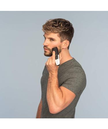 Remington B4 Style Series Beard Trimmer | Cordless, Rechargeable, Self-Sharpening Blades | Anti-Slip Grip | MB4000 Black/White - Buy Online on SooperMarket.com