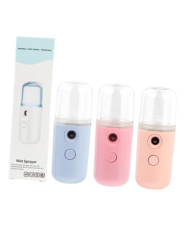 Mikinona 4pcs Small Pill Hydrating Instrument Steamer Portable Nano Facial Mister Cool Mist Sprayer Face