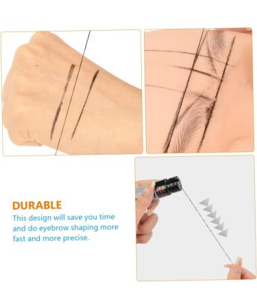 Baluue 4pcs Small Bottled Eyebrow Ruler Practical Eyebrow Ruler Aluminum Alloy - Buy Online on SooperMarket.com