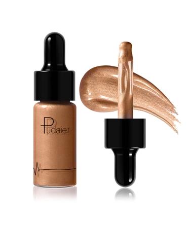 Go Ho Liquid Highlighter Makeup Illuminator Liquid Highlighter Face and Body Waterproof 3D Glow Makeup Highlighter Shimmer Soft Light for Cheek Eyes Lips 03 Champagne Gold Highlighter 03 Champagne Gold Highlighter Liquid