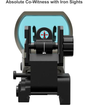 Feyachi Reflex Sight with Multiple Reticle System - Red Dot Sight with Picatinny Rail Mount for Absolute Co-Witness in Nickel Finish - Buy Online on SooperMarket.com