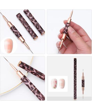 FOMIYES Real Hair Side Fringe Pen Nail Art Drawing Line Pen Double-end Nail Art Pen Nail Painting Pen Flamingo Scrunchies - Buy Online on SooperMarket.com