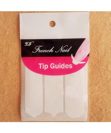 1/100 Pack French Stencil Nail Art Form Fringe Guides Manicure Sticker Tips Tape False Nails With And Design - Buy Online on SooperMarket.com