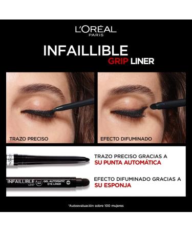 L'Or al Paris Waterproof Gel Eyeliner with Sponge - 36H Infaillible Automatic Grip Liner for Smokey Eyes - Turquoise - Buy Online on SooperMarket.com