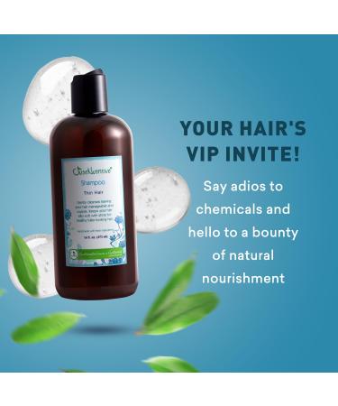 Just Nutritive Thin Hair Shampoo - Natural Formula for Thicker Volumized Hair | 16 Fl Oz - Buy Online on SooperMarket.com
