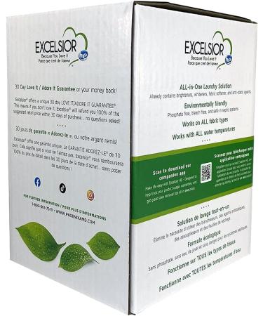 Excelsior Laundry Detergent with Stain Remover - Eco-Friendly & Biodegradable 3L - Fresh Scent for All Washers - Buy Online on SooperMarket.com