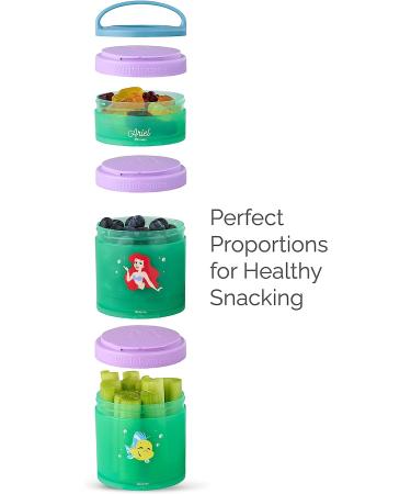 Whiskware Disney Stackable Snack Containers - Jasmine and Magic Carpet Design for Kids - 3 Cups for School and Travel - Buy Online on SooperMarket.com