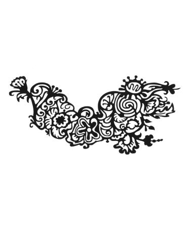 Ruilogod Black Woman Eyes Face Lace Make Up Art Hollow Cover for Party Night Club