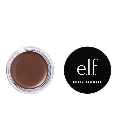 e.l.f. Putty Bronzer  Creamy & Highly Pigmented Formula  Creates a Long-Lasting Bronzed Glow  Infused with Argan Oil & Vitamin E  Beach  Please!  0.35 Oz