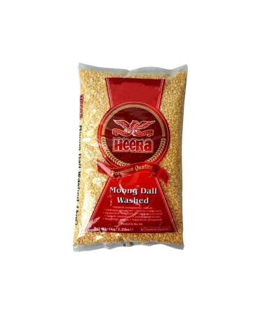 Heera Moong Dal Washed | 1Kg | Moong Dal | High Fibre | High Protein | Natural | Gluten Friendly | Indian Origin