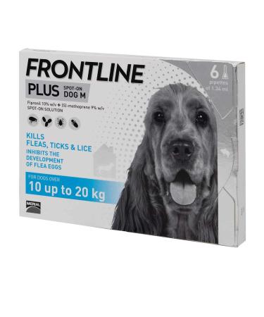 Frontline PLUS Spot On Medium Dog 6 pipettes
