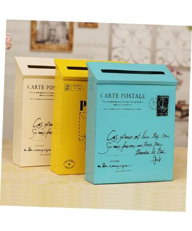 OSALADI 2pcs Box Creative Decoration Mail Wall Post Propyellow Photo Home Ornament Yellowx2pcs mediumx2pcs - Buy Online on SooperMarket.com