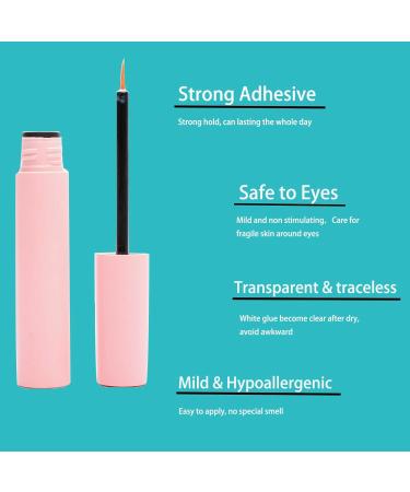 DAODER 6mm Bottom Lashes Extension Kit with Glue & Applicator - 200pcs (Fairy Bottom Lashes) - Buy Online on SooperMarket.com