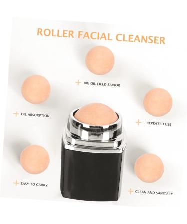 FOYTOKI 1pc Facial Oil Absorbing Ball Facial Rollers Facial Oil Blotting Massager Clean Beauty Instrument Black 1 count (Pack of 1) - Buy Online on SooperMarket.com