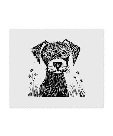 2 x "Dog in the Grass" microfiber lens/glasses cleaning cloths (LC00023981)