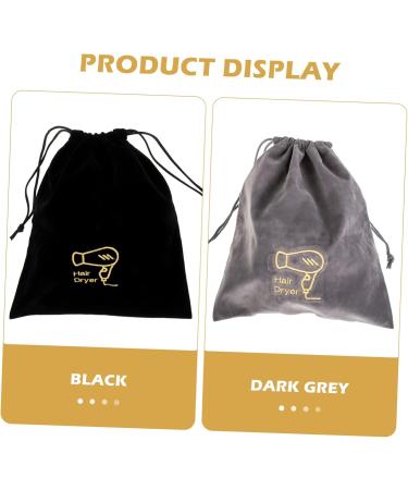 HAPINARY 4 Pcs Hair Dryer Bag Drawstring Toiletry Bag Hair Dryer Storage Organizer Travel Hair Dryer Flannel - Buy Online on SooperMarket.com