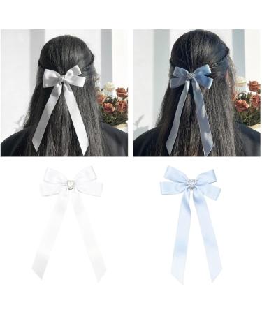JSGHGDF Bowknot Hair Clip Heart Long Ribbon Bowknot Shape Hair Clip for Girl Spring Styling Tiaras Pink - Buy Online on SooperMarket.com