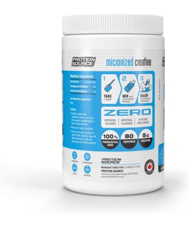 Protein Source Creatine Monohydrate Powder | Micronized 400G - Increase Strength - Reduce Fatigue - Lean Muscle Building - 100% Pure Creatine - Better Absorption - Supports Muscle Growth - Unflavored - 80 Servings - Buy Online on SooperMarket.com