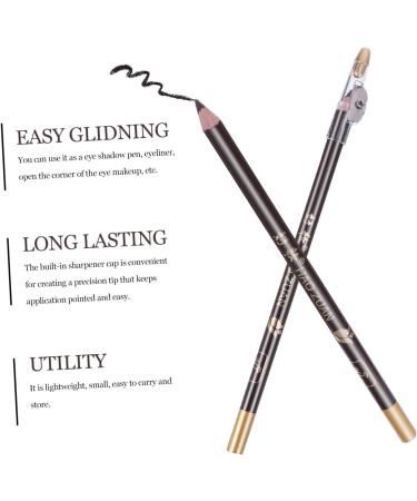 Mikinona 8pcs Pencil Sharpener Eyebrow Pencil Lady Tools Black Colored Pencils Eyebrow Pencils Wooden 1 count (Pack of 1) Coffee - Buy Online on SooperMarket.com