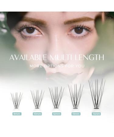LANKIZ Cluster Lashes - DIY Featherlight Synthetic Eyelash Extension Wisps - Reusable Soft False Eyelashes - Natural Look - 10D+20D (9-14mm) - Buy Online on SooperMarket.com