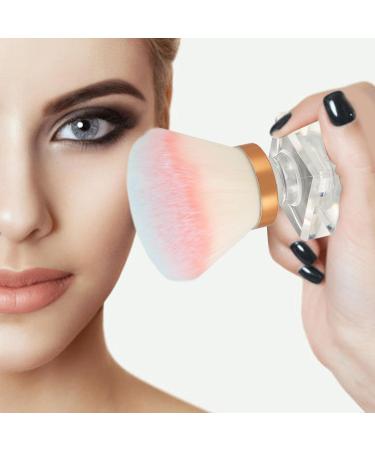 Kabuki Makeup Brush with Transparent Base Soft and Durable Bristles for Blush Powder Blending for Makeup Look - Buy Online on SooperMarket.com
