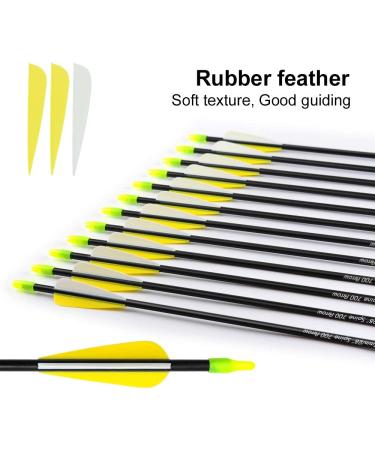 ANTSIR 28 inch Practice Arrows for Beginners - Safety Shaft Blunt Tip - A-Yellow White - Buy Online on SooperMarket.com