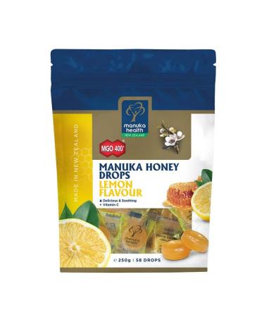 Manuka Health MGO400 Plus Manuka Honey Lozenges with Lemon 250 g