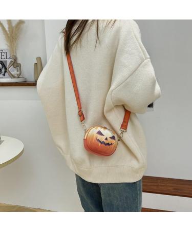 HOPASRISEE Little Pumpkin Halloween Bag Halloween Pumpkin Shoulder Bag Pumpkin Crossbody Bag Halloween Girl Candy Pack - Buy Online on SooperMarket.com