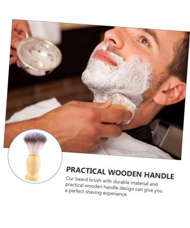 Buy NOLITOY Wooden Shaving Brush for Men - Soft Hair Beard Brush with PBT Wooden Handle | International Shipping Available - Buy Online on SooperMarket.com