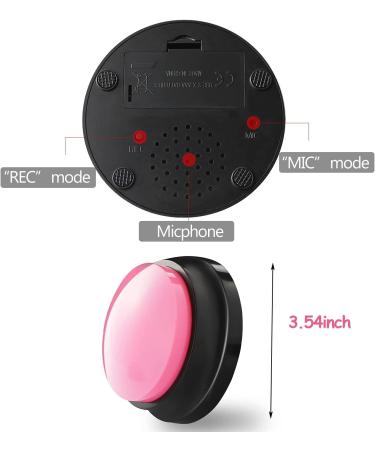 Dog Buttons Talk Training Dog Buttons for Communication Pet Talking Training Answer Buzzer 30 Second Record &Playback Funny Gift for School Study Office Home (Packs-4) - Buy Online on SooperMarket.com
