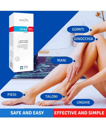 TIS CREME with 15% Urea - Eczema Psoriasis Dry Skin Relief | Wound Healing for Hands Feet Knees & Nails | 50 ml Pack - Buy Online on SooperMarket.com